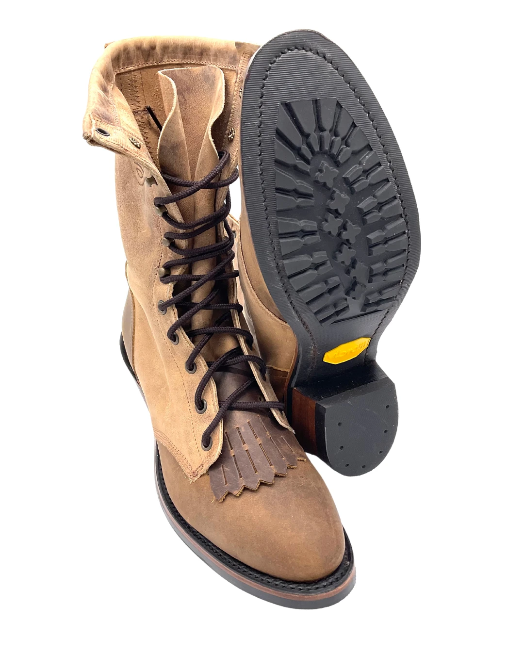 'Boulet' Men's 9" Packer Round Toe - HillBilly Golden / Rustico Tang 5 'Boulet' Men's 9" Packer Round Toe - HillBilly Golden / Rustico Tang - Image 3