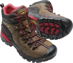 'Keen Utility' Men's 6" Pittsburgh WP Steel Toe - Bison Brown / Red / Black -Shoes Series Shop 1007024 PPS large 1024x1024@2x