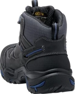 'Keen Utility' Men's Braddock Mid EH WP Soft Toe - Black / Grey / Blue -Shoes Series Shop 1014605 3QR med 1024x1024@2x