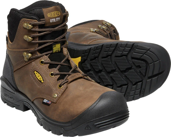 'Keen Utility' Men's 6" Independence EH WP Comp Toe - Dark Earth / Black 6 'Keen Utility' Men's 6" Independence EH WP Comp Toe - Dark Earth / Black - Image 4