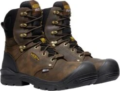 'Keen Utility' Men's 8" Independence EH WP Comp Toe - Dark Earth / Black -Shoes Series Shop 1026488 PLA large 1024x1024@2x