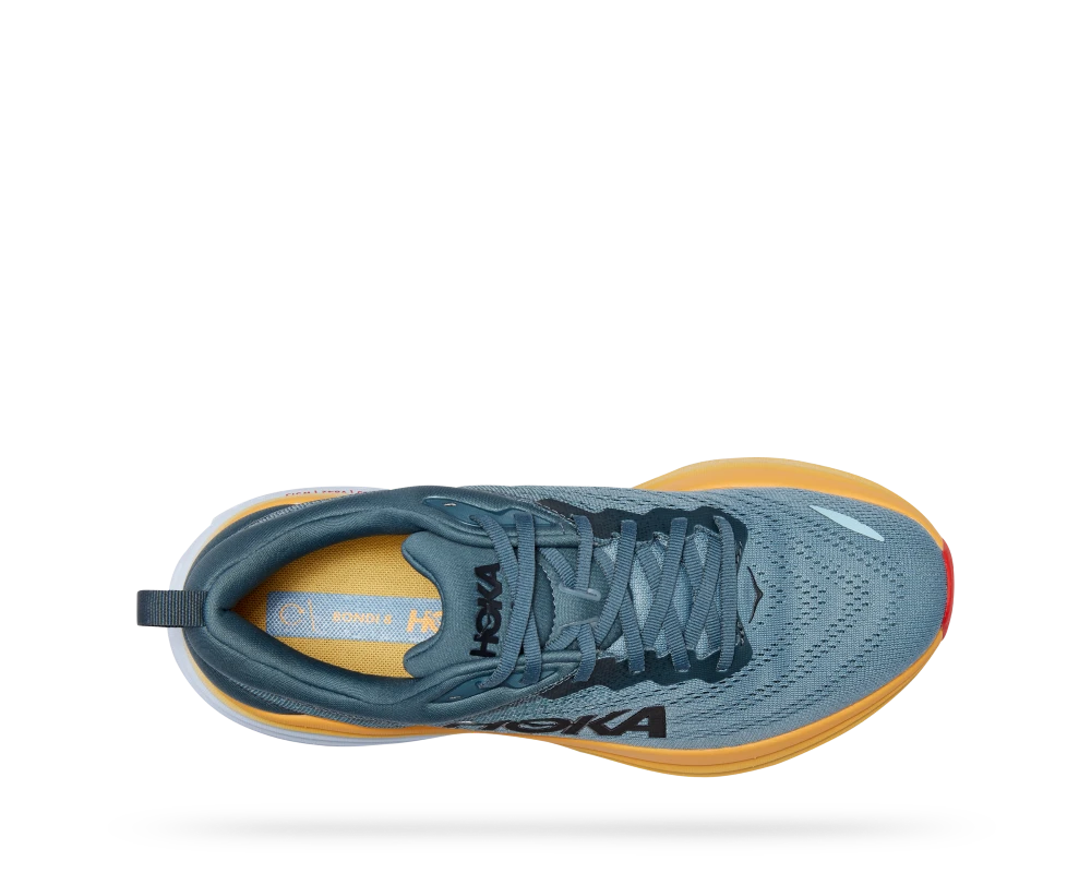 'HOKA' Men's Bondi 8 - Goblin Blue / Mountain Spring (Wide) 4 'HOKA' Men's Bondi 8 - Goblin Blue / Mountain Spring (Wide) - Image 2