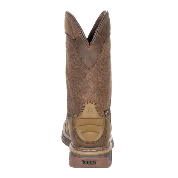 'Rocky' Men's 11" Iron Skull Int. MetGuard EH WP Comp Toe - Distressed Brown 7 'Rocky' Men's 11" Iron Skull Int. MetGuard EH WP Comp Toe - Distressed Brown - Image 5