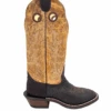 'Hondo Boots' Men's 14" Nubuck Bullhide Western Round Toe - Chocolate Brown / Tan -Shoes Series Shop 20911 1024x1024@2x