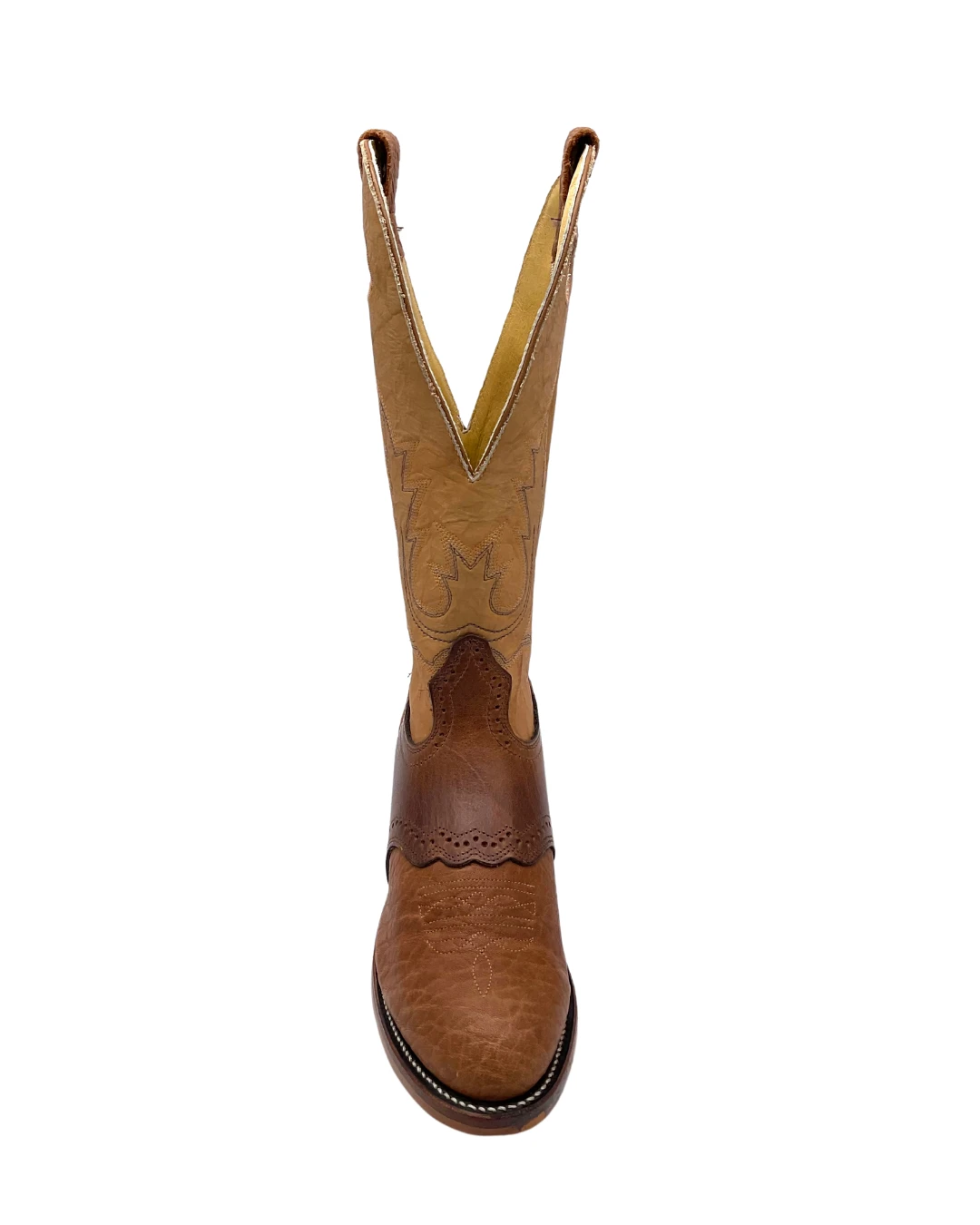 'Boulet' Men's 13" Buckaroo Western Round Toe - Cognac / Butterscotch 6 'Boulet' Men's 13" Buckaroo Western Round Toe - Cognac / Butterscotch - Image 4