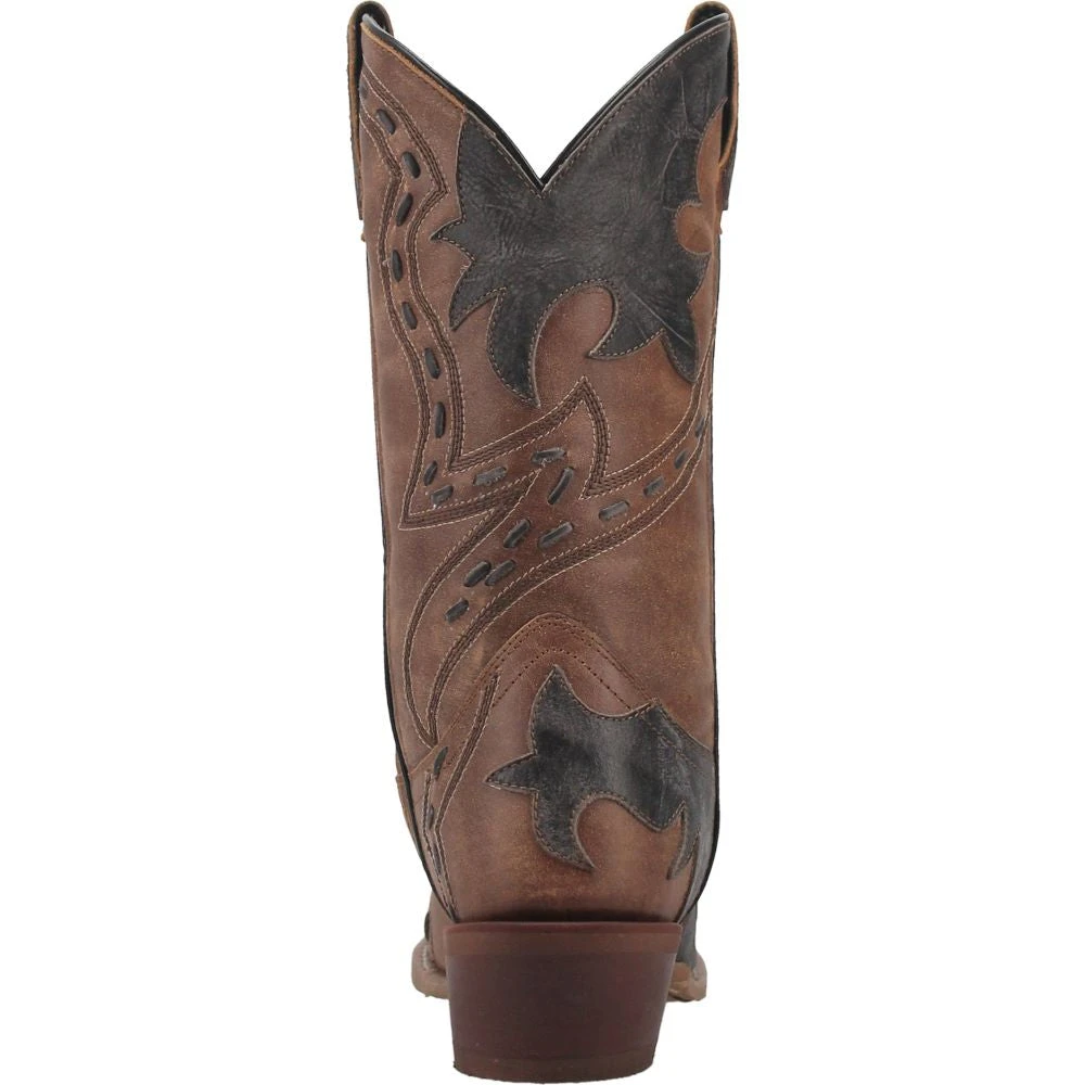 'Laredo' Men's 12" Porter Overlay Western Snip Toe - Tan 6 'Laredo' Men's 12" Porter Overlay Western Snip Toe - Tan - Image 4