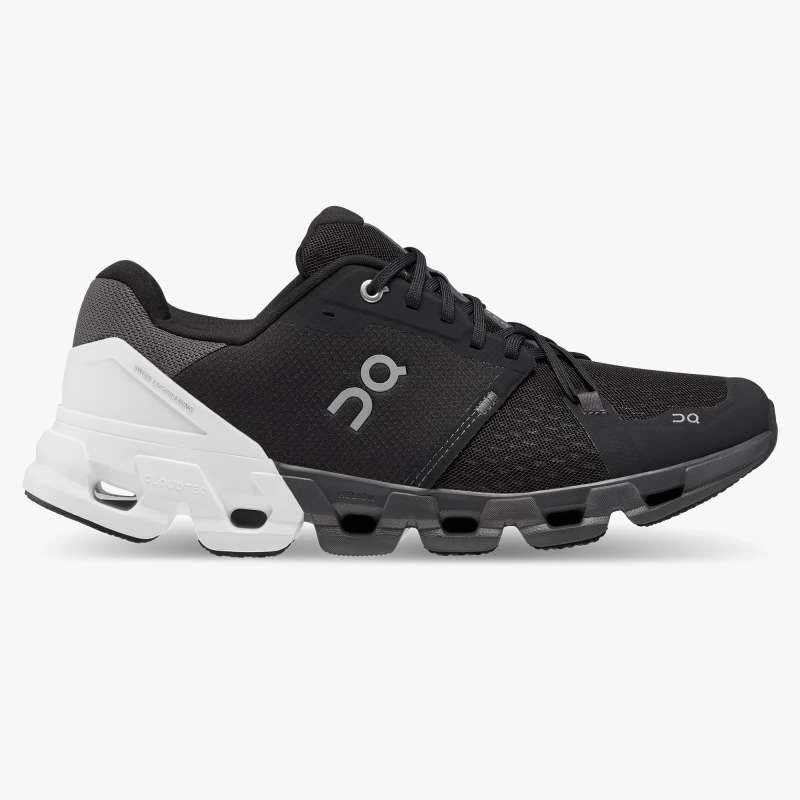 'On Running' Men's Cloudflyer 4 - Black / White 3 'On Running' Men's Cloudflyer 4 - Black / White