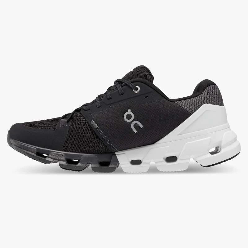 'On Running' Men's Cloudflyer 4 - Black / White 8 'On Running' Men's Cloudflyer 4 - Black / White - Image 6