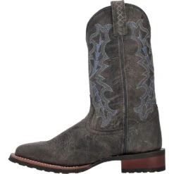 'Laredo' Men's 11" Winfield Western Square Toe - Grey -Shoes Series Shop 7949 3 1024x1024@2x