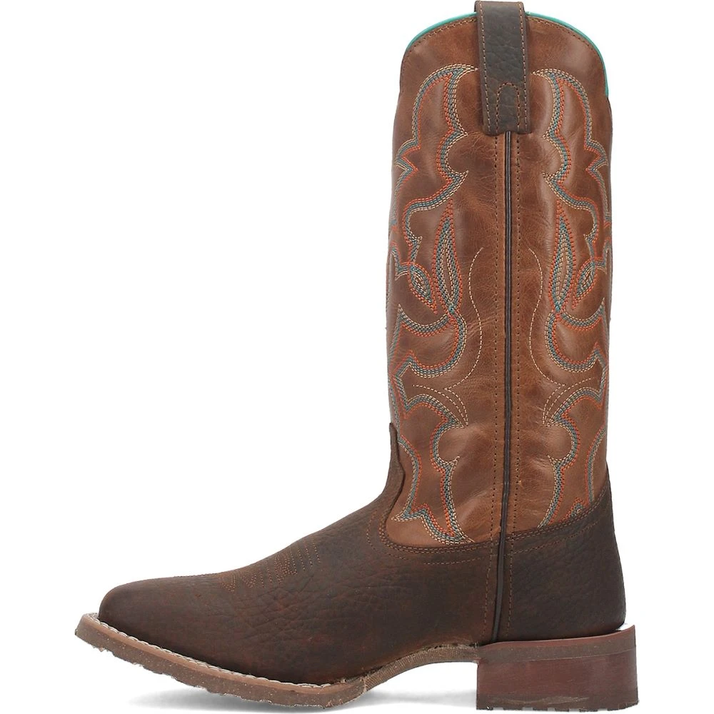 'Laredo' Men's 13" Odie Western Square Toe - Dark Brown 9 'Laredo' Men's 13" Odie Western Square Toe - Dark Brown - Image 7