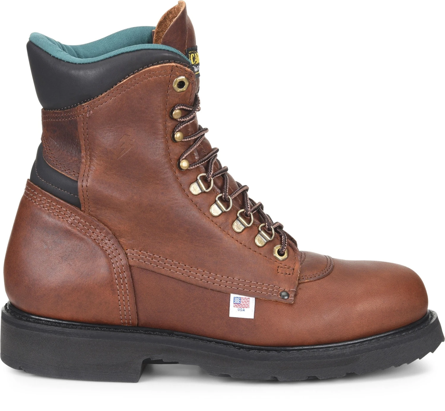 'Carolina' Men's 8" Sarge Hi EH Boot- Brown 3 'Carolina' Men's 8" Sarge Hi EH Boot- Brown