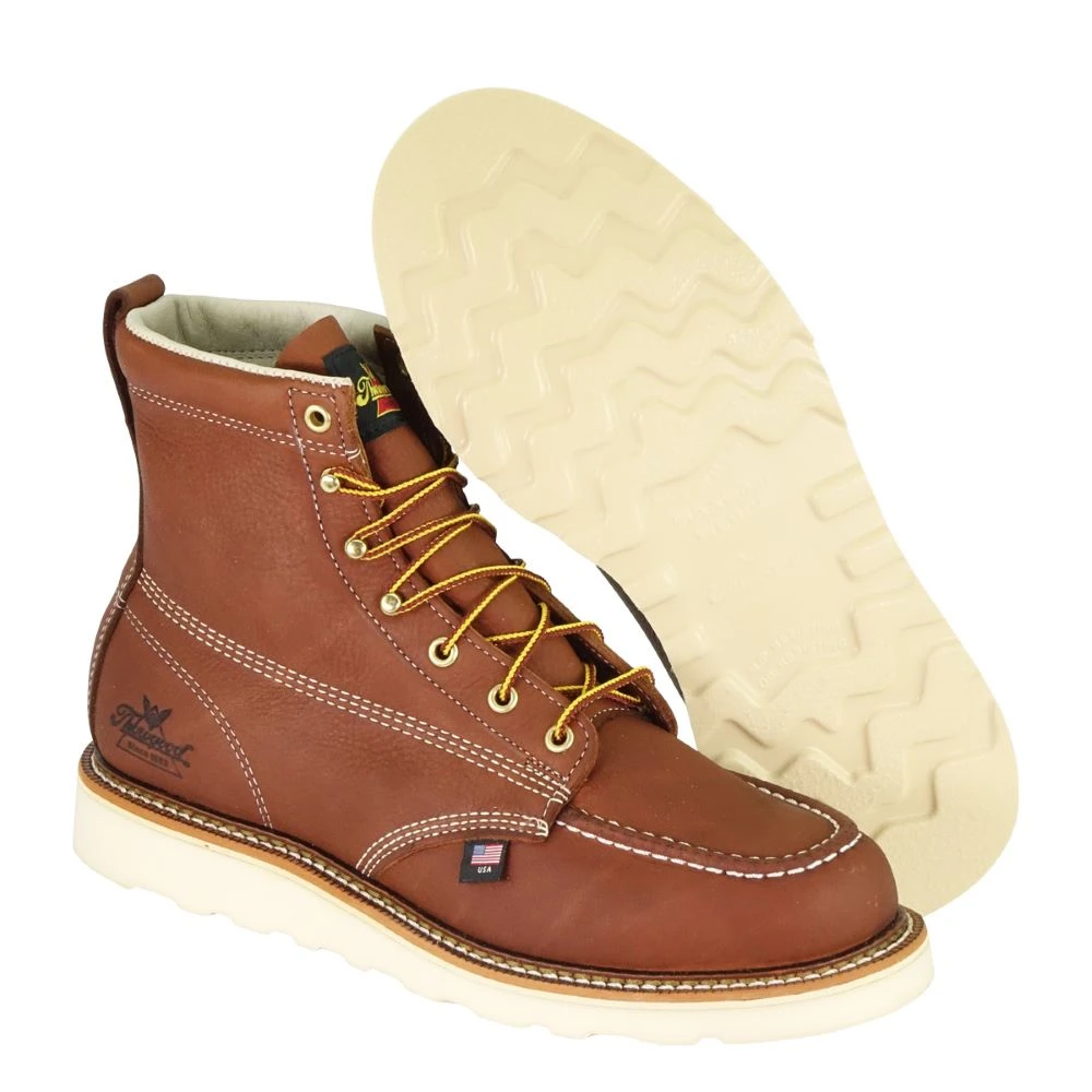 'Thorogood' Men's 6" American Heritage MAXWear Wedge™ Soft Toe - Tobacco 4 'Thorogood' Men's 6" American Heritage MAXWear Wedge™ Soft Toe - Tobacco - Image 2