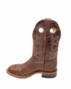 'Boulet' Men's 12" Roper Western Round Toe - Shoulder Noce Taurus / Organza Brown -Shoes Series Shop 82096 1024x1024@2x