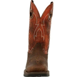 'Durango' Men's 12" REBEL Western Square Toe - CIMARRON BROWN -Shoes Series Shop DDB0327 front 1024x1024@2x