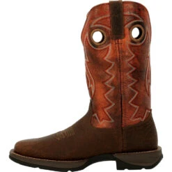'Durango' Men's 12" REBEL Western Square Toe - CIMARRON BROWN -Shoes Series Shop DDB0327 instep profile 1024x1024@2x