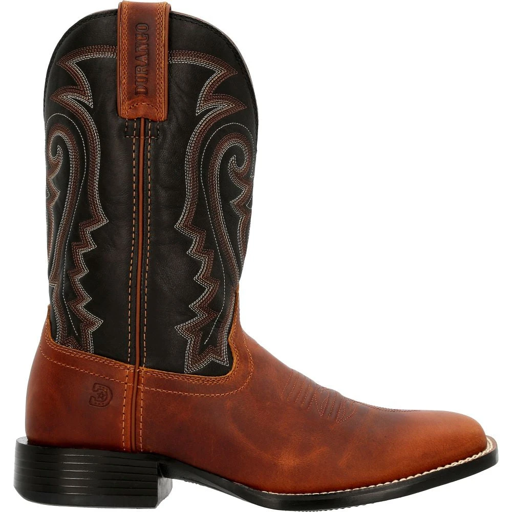 'Durango' Men's 11" Westward Square Toe - Brown/Black 3 'Durango' Men's 11" Westward Square Toe - Brown/Black