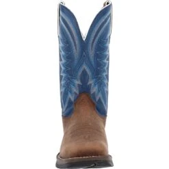 'Durango' Men's 12" Rebel Western Square Toe - Saddle Brown / Denim Blue 11 'Durango' Men's 12" Rebel Western Square Toe - Saddle Brown / Denim Blue -Shoes Series Shop DDB0429 front 1024x1024@2x