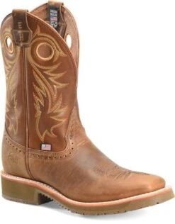 'Double H' Men's 11" Andrew EH Western Wide Square Toe Roper - Tan -Shoes Series Shop DH4565 500xauto 1024x1024@2x