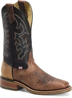 'Double H' Men's 12" Grissom SR Square Toe I.C.E. ™ Roper - Kenia Cognac / Summer Tan / Black -Shoes Series Shop DH4644 500xauto 1024x1024@2x