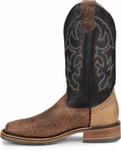 'Double H' Men's 12" Grissom SR Square Toe I.C.E. ™ Roper - Kenia Cognac / Summer Tan / Black -Shoes Series Shop DH4644 500xauto Instep 1024x1024@2x