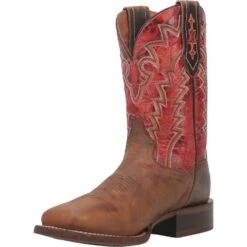 'Dan Post' Men's 11" Killeen Western Square Toe - Tan / Red -Shoes Series Shop DP4813 8 1024x1024@2x