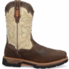 'Dan Post' Men's 11" Storm Tide EH WP Western Square Toe - Bone / Brown -Shoes Series Shop DP56411 shdw 2 1024x1024@2x