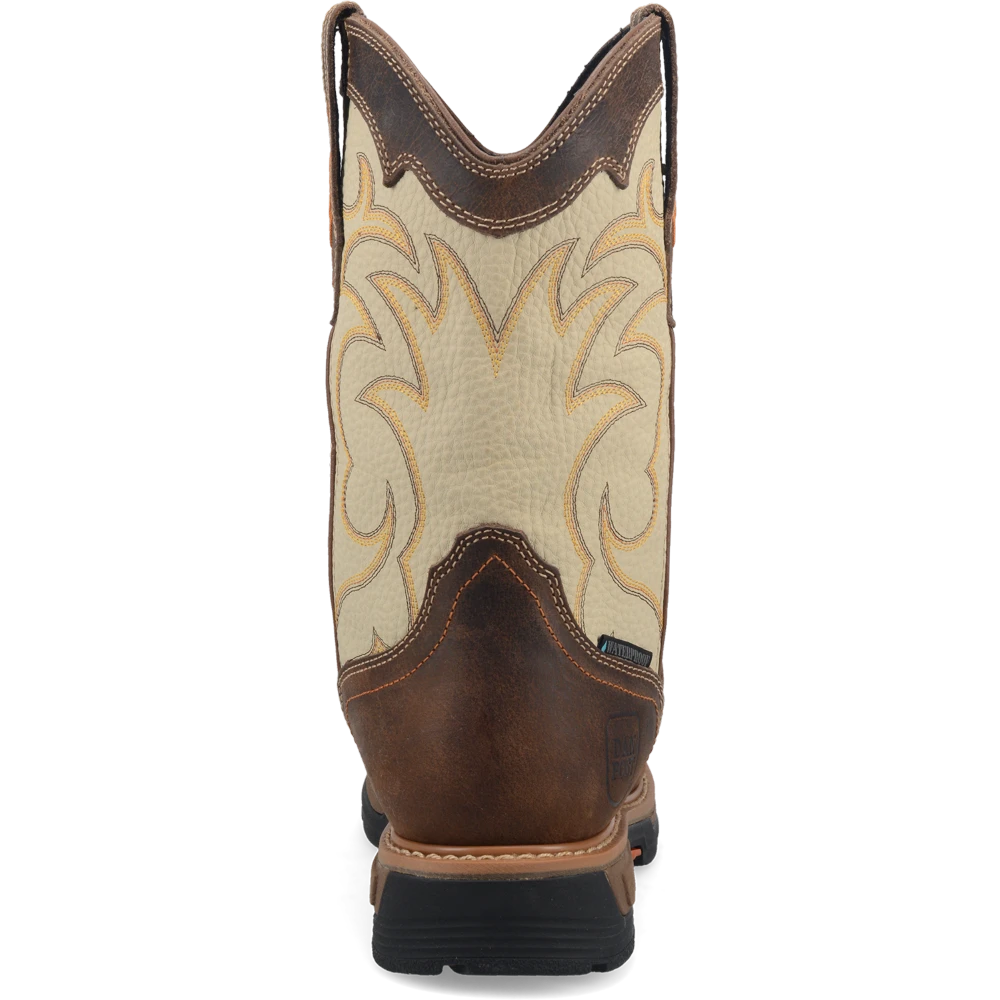 'Dan Post' Men's 11" Storm Tide EH WP Western Square Toe - Bone / Brown 8 'Dan Post' Men's 11" Storm Tide EH WP Western Square Toe - Bone / Brown - Image 6