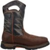 'Dan Post' Men's 11" Thunderhead EH WP Western Square Toe - Brown / Black