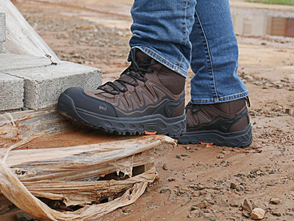 'Hoss Boots' Men's Eric Hi EH Soft Toe - Brown 10 'Hoss Boots' Men's Eric Hi EH Soft Toe - Brown - Image 8