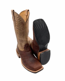 Fenoglio Boots Men's Bison Square Toe - Brown / Tan -Shoes Series Shop FB001012126 1024x1024@2x