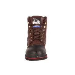 'Georgia Boot' Men's 6" Muddog EH WP Steel Toe - Dark Chocolate -Shoes Series Shop G6633 front 1024x1024@2x