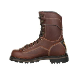 'Georgia Boot' Men's 8" AMP LT Logger EH WP Comp Toe - Brown 13 'Georgia Boot' Men's 8" AMP LT Logger EH WP Comp Toe - Brown -Shoes Series Shop GB00238 instep profile 1024x1024@2x