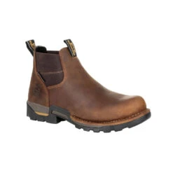 'Georgia Boot' Men's 4" Eagle One EH WP Chelsea Soft Toe - Brown -Shoes Series Shop GB00315 1024x1024@2x