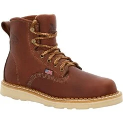 'Georgia Boot' Men's 6" Wedge Moc Toe EH Soft Toe - Brown -Shoes Series Shop GB00356 1024x1024@2x