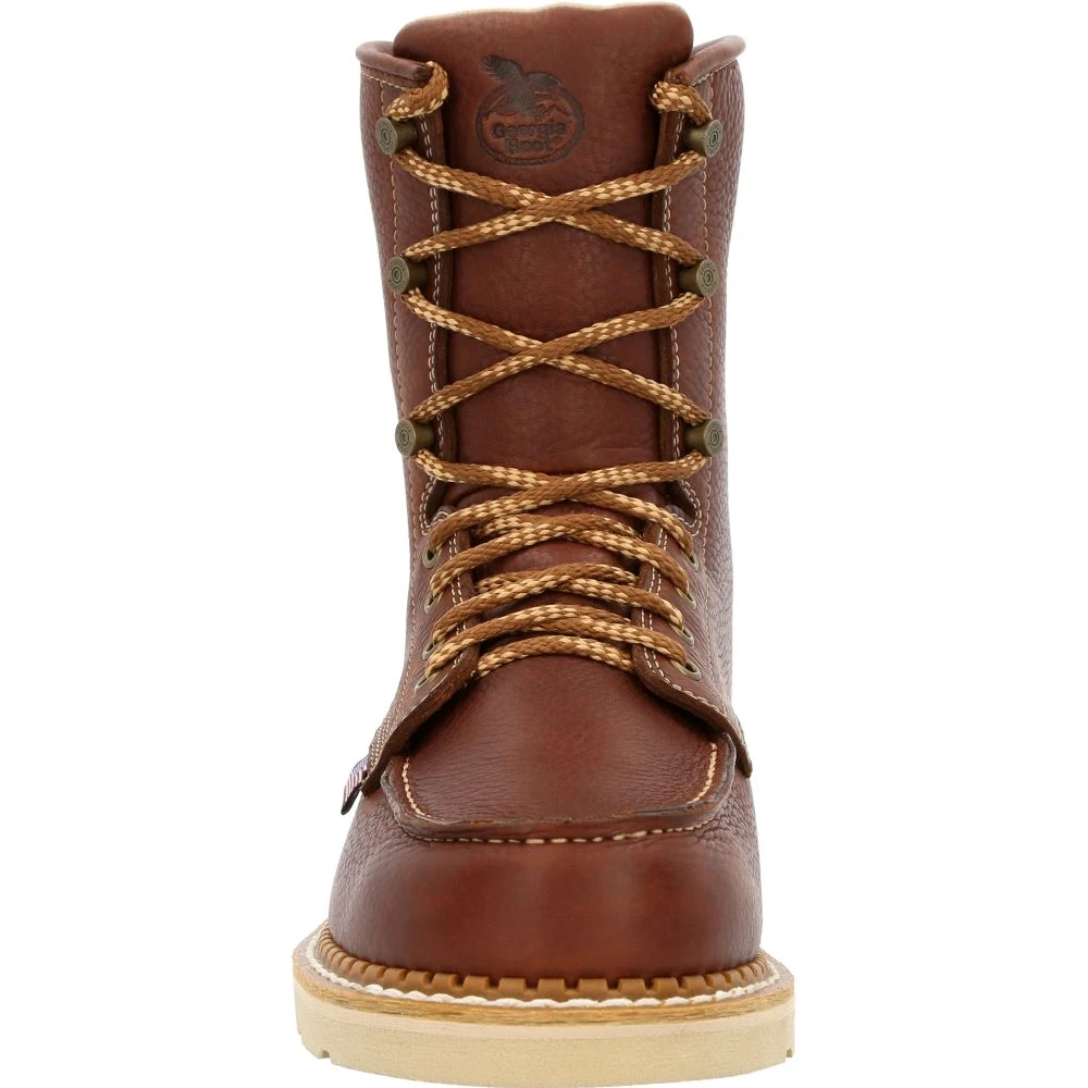 'Georgia Boot' Men's 8" Wedge Moc Toe EH Soft Toe - Brown 6 'Georgia Boot' Men's 8" Wedge Moc Toe EH Soft Toe - Brown - Image 4