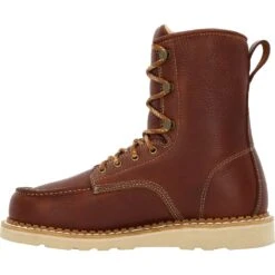 'Georgia Boot' Men's 8" Wedge Moc Toe EH Soft Toe - Brown 15 'Georgia Boot' Men's 8" Wedge Moc Toe EH Soft Toe - Brown -Shoes Series Shop GB00480 instep profile 1024x1024@2x