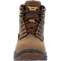'Georgia Boot' Men's 6" Over Time EH WP Soft Toe - Brown 11 'Georgia Boot' Men's 6" Over Time EH WP Soft Toe - Brown -Shoes Series Shop GB00521 front 1024x1024@2x
