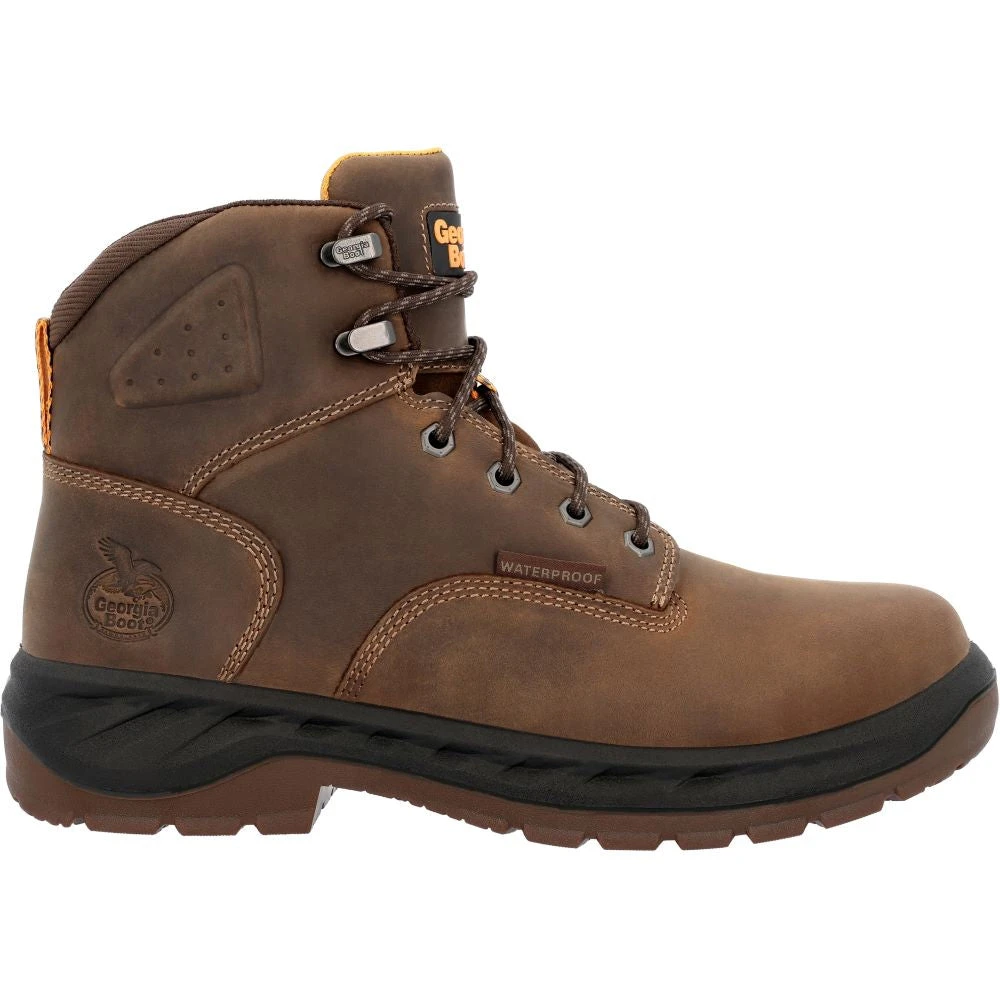 'Georgia Boot' Men's 6" Over Time EH WP Soft Toe - Brown 3 'Georgia Boot' Men's 6" Over Time EH WP Soft Toe - Brown