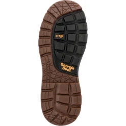 'Georgia Boot' Men's 6" Over Time EH WP Alloy Toe - Brown -Shoes Series Shop GB00522 outsole 1024x1024@2x