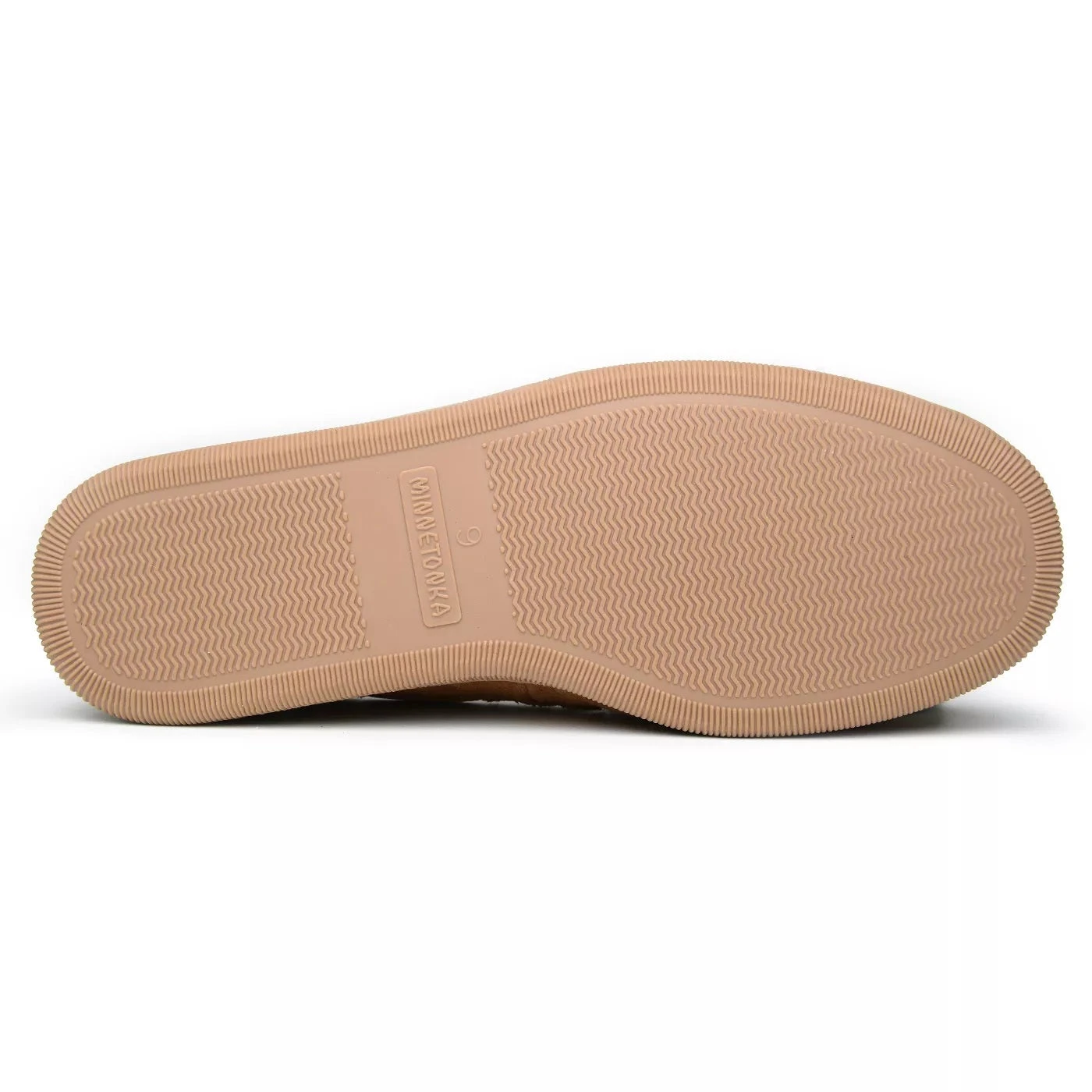 'Minnetonka' Men's Pile Lined Hardsole Moc Slipper - Tan (Ext. Sizes) 6 'Minnetonka' Men's Pile Lined Hardsole Moc Slipper - Tan (Ext. Sizes) - Image 4