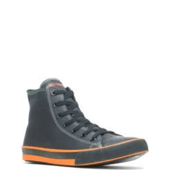 'Harley Davidson' Men's 4.25" Nathan Hi-Top Sneaker - Black -Shoes Series Shop HDM D93816 101221 F15 045 1024x1024@2x