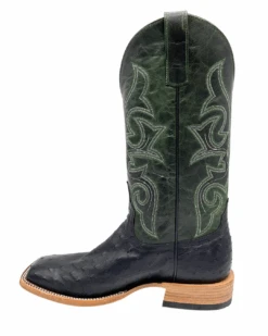 'Anderson Bean' Men's 13" HorsePower Top Hand Full Quill Ostrich - Black / Emerald Explosion 13 'Anderson Bean' Men's 13" HorsePower Top Hand Full Quill Ostrich - Black / Emerald Explosion -Shoes Series Shop HP80042 1024x1024@2x
