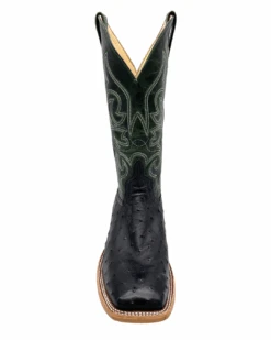 'Anderson Bean' Men's 13" HorsePower Top Hand Full Quill Ostrich - Black / Emerald Explosion 11 'Anderson Bean' Men's 13" HorsePower Top Hand Full Quill Ostrich - Black / Emerald Explosion -Shoes Series Shop HP80043 1024x1024@2x