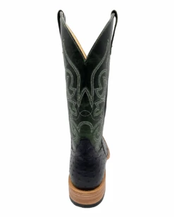 'Anderson Bean' Men's 13" HorsePower Top Hand Full Quill Ostrich - Black / Emerald Explosion 12 'Anderson Bean' Men's 13" HorsePower Top Hand Full Quill Ostrich - Black / Emerald Explosion -Shoes Series Shop HP80045 1024x1024@2x
