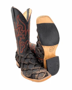 'Anderson Bean' Men's 13" HorsePower Top Hand Big Bass Square Toe - Pirarucu / Royal Blue Mad Dog -Shoes Series Shop HP80066 1024x1024@2x