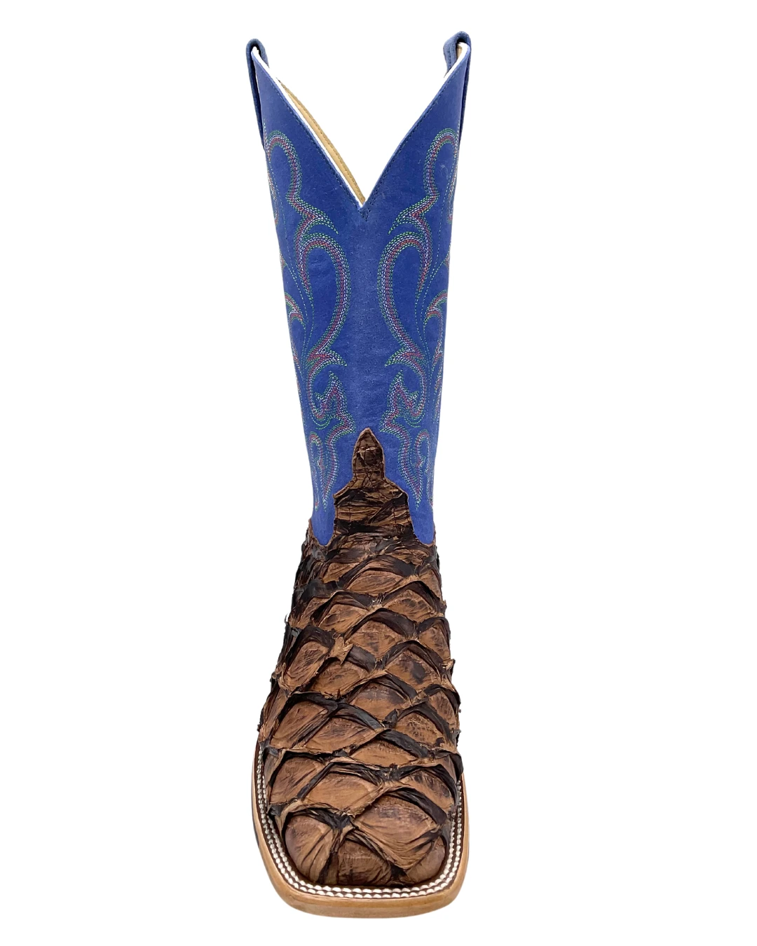 'Anderson Bean' Men's 13" HorsePower Top Hand Big Bass Square Toe - Pirarucu / Royal Sinsation 6 'Anderson Bean' Men's 13" HorsePower Top Hand Big Bass Square Toe - Pirarucu / Royal Sinsation - Image 4