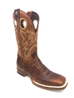 'Tanner Mark' Men's 13" Western Square Toe - Orange (Tan) / Marble Orix -Shoes Series Shop IMG 3257 1024x1024@2x