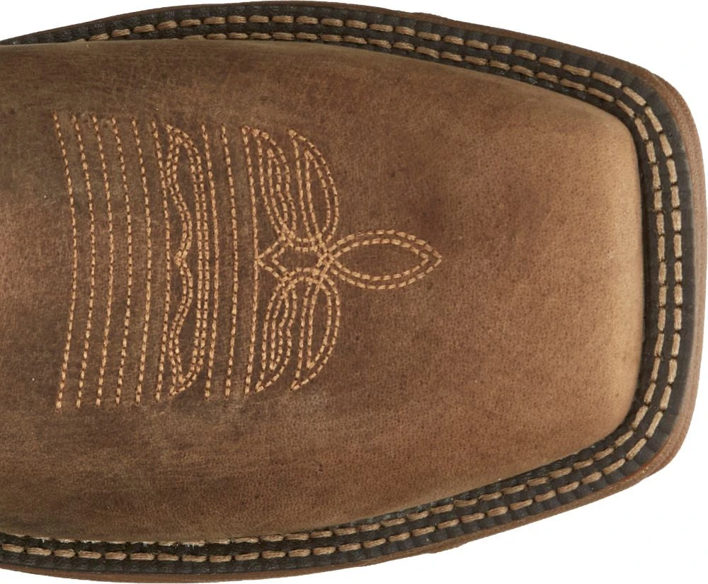 'Justin' Men's 11" Rush Western Square Toe - Peanut Tan / Bronze Orange 4 'Justin' Men's 11" Rush Western Square Toe - Peanut Tan / Bronze Orange - Image 2