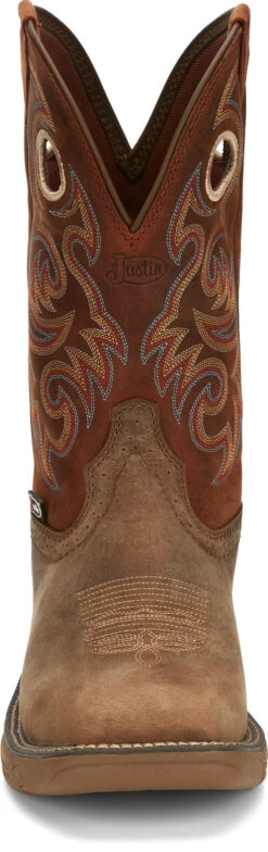'Justin' Men's 11" Rush Western Square Toe - Peanut Tan / Bronze Orange 12 'Justin' Men's 11" Rush Western Square Toe - Peanut Tan / Bronze Orange -Shoes Series Shop JST 008 SE7402 1024x1024@2x