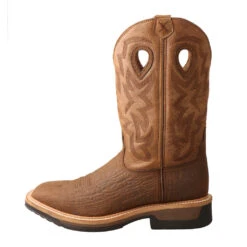 'Twisted X' Men's Lite Western WP Work - Dk. Brown / Tan -Shoes Series Shop MLCWW05.02 1024x1024@2x